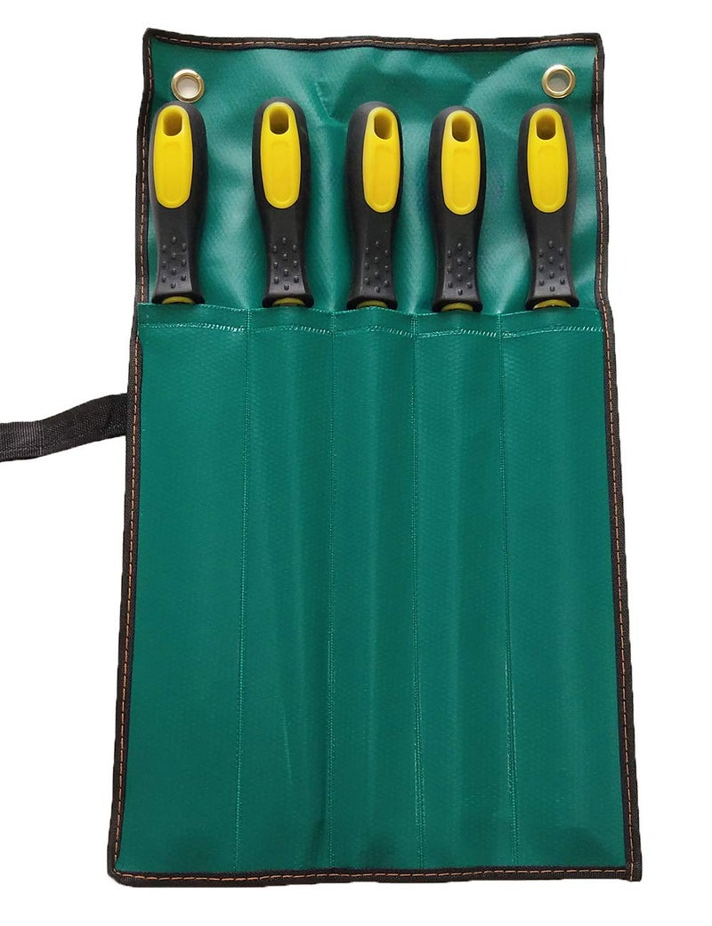 YCAMMIN Metal File Set, 5-Piece, 10-inch,High Carbon Steel File,Work for Metal, Wood,Plastic - Image 5